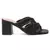Knope Interwoven Straps Mid Heeled Sandals in Black