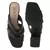 Knope Interwoven Straps Mid Heeled Sandals in Black