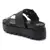 Metal Buckle Platform Sandals in Black