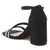 Black Rhinestone Evening Heel Sandals   