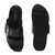 Metal Buckle Platform Sandals in Black