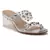 Metal Drops Clear Slide Sandals 
