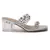 Metal Drops Clear Slide Sandals 