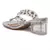 Metal Drops Clear Slide Sandals 