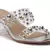 Metal Drops Clear Slide Sandals 