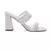 Woven Strap Casual Block Sandals in White