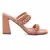 Woven Strap Casual Block Sandals in Coral