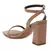 Nude Square Toe Block Heeled Sandal