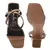 Nude Square Toe Block Heeled Sandal