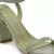 Mint Green Square Toe Block Heeled Sandal
