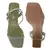 Mint Green Square Toe Block Heeled Sandal