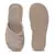 Quilted Beige Flat Slides