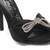 Bow Tie High Heeled Black Sandal