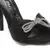 Bow Tie High Heeled Black Sandal