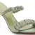 Gather Straps Slip-On Heeled Sandal in Mint Green
