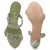 Gather Straps Slip-On Heeled Sandal in Mint Green