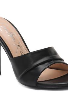 Black High Heeled Sandals