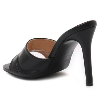 Black High Heeled Sandals 3