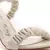 Gather Straps Slip-On Heeled Sandal in Beige