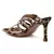 Times Up High Heeled Strappy Leopard Print Sandals