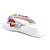 White Chunky Metal Thong Sandals