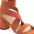 Strappy Block Heel Sandals in Rust