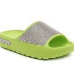 Green Diamante Pool Sliders