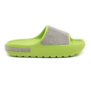 Green Diamante Pool Sliders 2