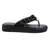 Black Chunky Metal Thong Sandals