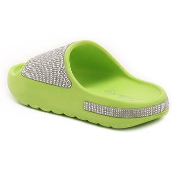 Green Diamante Pool Sliders 3