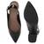 Croc Slingback Block Sandal in Black