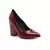 Block Heeled Formal Pumps in Burgundy