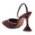 Glitter Spool Heel Sandal in Wine