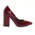 Block Heeled Formal Pumps in Burgundy