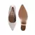Block Heeled Formal Pumps in White