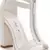 Croc Block Heel Sandal in White