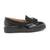 Black Multi Panel Tassel Loafers