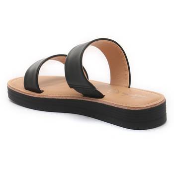 Esme Double Strap Black Platform Sandal 3