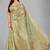 Green woven silk saree with blouse