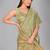 Green woven silk saree with blouse