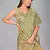 Green woven silk saree with blouse