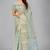 Light blue woven silk saree with blouse