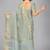Light blue woven silk saree with blouse