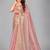 Pink woven silk saree with blouse