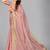Pink woven silk saree with blouse