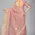Pink woven silk saree with blouse