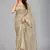 Grey woven silk saree with blouse