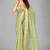 Light green woven silk saree with blouse