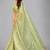 Light green woven silk saree with blouse