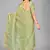 Light green woven silk saree with blouse